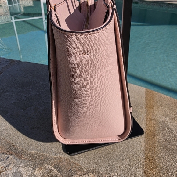 Kate Spade Small Hadlee Laurel Way Jeweled Leather Tote-Crossbody In Warm Vellum - Picture 11 of 15